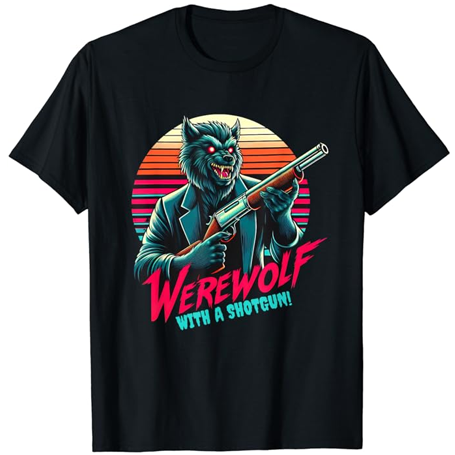 Werewolf With A Shotgun: Moonlit Mayhem Unleashed T-Shirt