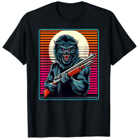 Werewolf With A Shotgun: Moonlit Mayhem Unleashed T-Shirt