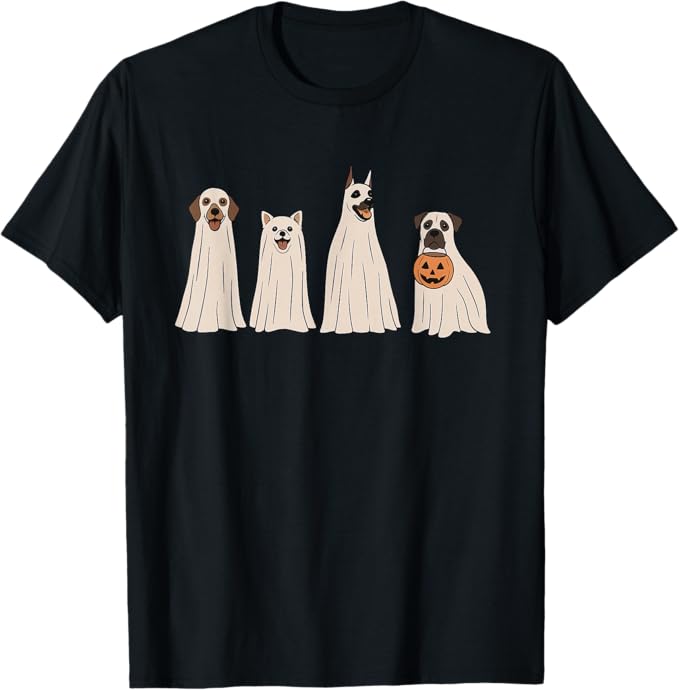 Spooky Babe Vibes Halloween Bats Ghost Goth Girl Graphic T-Shirt